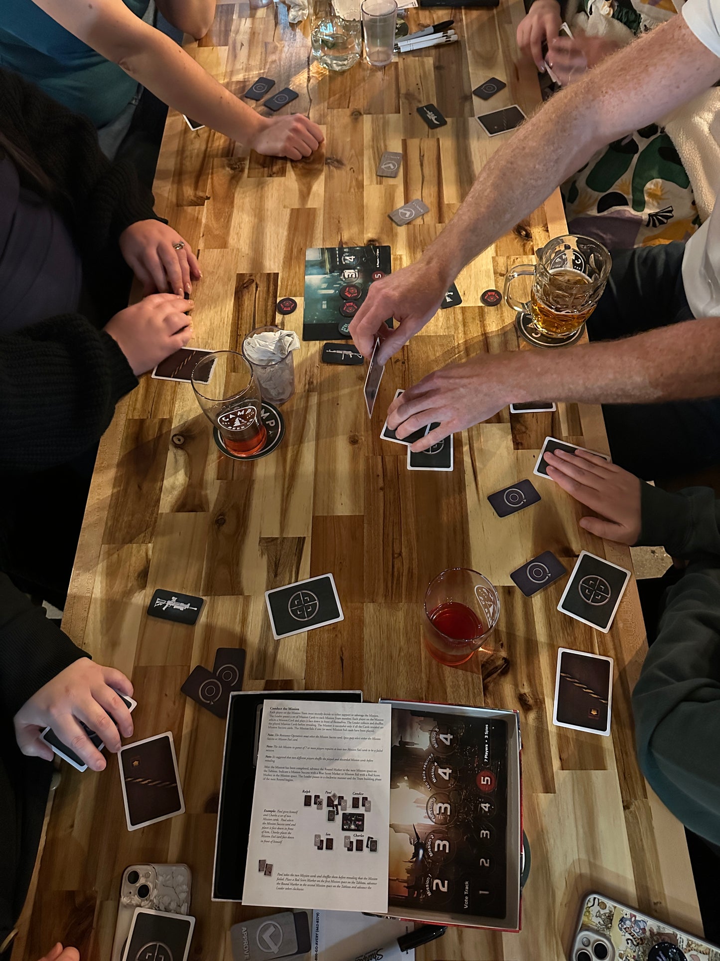 Group playing the resistance